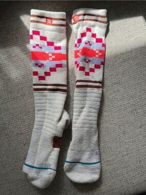 Stance Ski Socks midweight merino blend size M